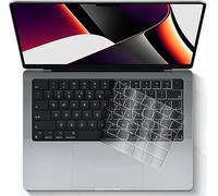 Se7enline Compatible with Macbook Keyboard Cover Skin for Mac Neo & Air 13/15 & Pro 14/16 inch M5 M4 M3 M2 M1 A18 Pro 2026/2025/2024/2023/2022/2021 Ultra Thin TPU backlight Dustproof EU Layout, Clear