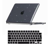Se7enline Compatible with MacBook Neo Case 13 inch 2026 A3404, Crystal Bling Shining Hard Shell & Keyboard Cover, Anti-Scratch Anti-Drop Slim Fit Protective Case for Daily Use TravelGlitter Black