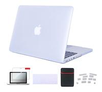 Se7enline Compatible with Macbook Pro 13 Case Cover Hard Shell Clip Snap-on for 13.3 inches Macbook Pro Model A1278 with Sleeve & Keyboard Protector & Screen Protector & Dust plug, Transparent Clear