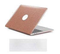 Se7enline Compatible with Macbook Pro 13 inch Case Model A1706/A1989/A2159 with Touch Bar 2016/2017/2018/2019 Version Glitter Bling Hard Shell Laptop Cover with Keyboard Cover, Shining Rose Gold