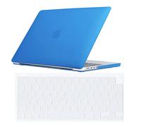 Se7enline Compatible with Macbook Pro 14 inch Case 2025 2024 2023 2022 2021 Plastic Hard Cover for Mac Pro New M5 M4 M3 M2 M1 Model A2918 A2992 A3112 A3401 A2779 A3434 & TPU Keyboard Skin,Deep Blue