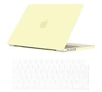 Se7enline Compatible with Macbook Pro 14 inch Case 2025 2024 2023 2022 2021 Plastic Hard Cover for Mac Pro New M5 M4 M3 M2 M1 Model A2918 A2992 A3112 A3401 A2779 A3434 & Keyboard Skin,Mellow Yellow