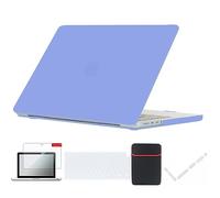 Se7enline compatible with MacBook Pro 14 inch Case for 2025 2024 2023 2022 2021 M5 M4 M3 M2 M1 Model A2918 A2992 A3112 A3401 A3434 &Sleeve&Keyboard Cover&Screen Protector,Dust Plug,Serenity Blue