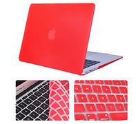 Se7enline Macbook Pro 13" Hard Shell Case for 2010-2012 Macbook Pro A1278 with CD-Rom (Not for Retina Models) - EU Layout Keyboard Cover, Red