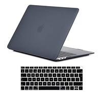 Se7enline New MacBook Air 13 Inch Case 2020/2019/2018 Smooth Plastic Hard Shell Case Cover for MacBook Air 13-Inch with Retina Touch ID Version Model A1932/A2337/A2179 with Keyboard Cover, Frost Black