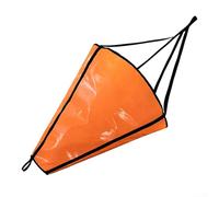 Sea Anchor Drift Sock Parachute Brake for, Canoe, Paddle Board, for Jet Ski & Boat, Heavy-Duty PVC C Drogue to Slow Drift While Fishing(24in orange)