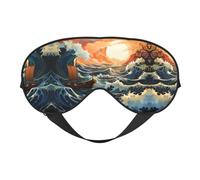 Sea and Sail Soft Eye Mask Covers Blackout Sleeping Eye Mask with Elastic Strap/Headband for Men Women, Travel, Nap