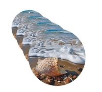 Sea and shells Car Air Fresheners Cards Set of 4 Pieces Personalized Car Fresheners Gifts for Men Women Auto Aromatherapy Tablets Hanging Scented Cards for Wardrobe Bathroom