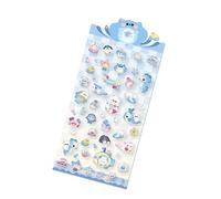 Sea Animal Butterfly Dessert Stickers, Cartoon 3D Stickers for Diaries, Planner, Mobile Phone Case, Laptops, Pen Case, Decoration, Office Accessories