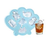 Sea Animal Ice Mold, Cocktail Whiskey Freezer Tray, Reusable EasyRelease Silicone Tool, Food Grade Kitchen Accessory, Slow Melting Beverage Cooling Form, Bar Party Drink Maker for Summer Celebration