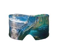 Sea Animal Turtle Floating Underwater Over The Coral Reef Print Print Soft Eye and Ear Muffs for Adults Sleeping Protection Cover for Travel Nap Relief