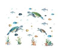 Sea Animal Wall Stickers - Glow In The Dark Wall Decal, Underground Decorative Wall Stickers | Bedroom Blowing 0cen 0cen Theme Wall Decals, Ceiling Adesves