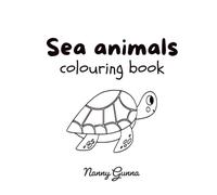 Sea animals colouring book