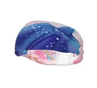 Sea Animals Stingrays Sports Sweatband Head Bands for Women Men, Lightweight Breathable Non Slip Workout Headbands Hairband for Fitness Running Cycling Hiking Yoga