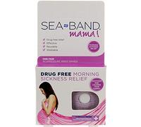 Sea-Band Mama Wristband Natural Nausea Relief, 1 Pair, Colors May Vary, Anti-Nausea Acupressure Wristband for Combatting Morning Sickness
