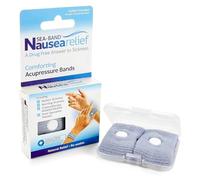Sea-Band Travel & Motion Sickness and Nausea Relief Acupressure Wristband - Adult (Grey), 1 Pair