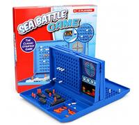Sea Battle Game | 2 Player Strategy Board Game, Fun Interactive Travel Game, Sink the Battle and War Ships, For Children and Adults (Medium)
