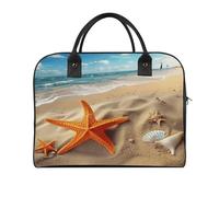 Sea Beach Starfish Duffel Bag Lightweight Travel Gym Bags Large Capacity Tote Bag for Daily Storage Works Trips