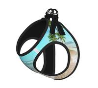 Sea Beach Starfish Print Adjustable Harness Leash Set For Cats And Dogs, Soft Breathable Kitten Puppy Mesh Vest With Reflective Design, Escape-Proof Lead For Small Pets Walking Training