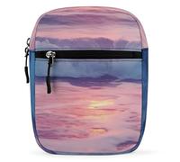 Sea Beach Wave Sun Cloud Landscape Small Crossbody Bag for Men Women