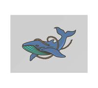 Sea Blue Whale Chopping Board