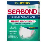 Sea Bond Denture Adhesive, Fresh Mint Uppers, 30 Count
