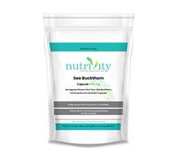 Sea Buckthorn 500mg Capsules Natural Beauty Skin+ Vitamin E by Nutrivity (120)