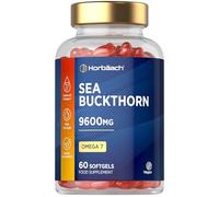 Sea Buckthorn Oil Capsules 9600mg | High Strength Vegan Supplement | Source of Omega 7 Essential Fatty Acids | 60 Count | by Horbaach