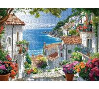 Sea Cabin Puzzle - 3000 Piece Jigsaw Puzzles for Adults - The Back Features Printed Letter Guides - The Pieces fit Together Snugly - Wooden Puzzles for Adults - Gifts Family 48.0 X 31.9 Inch s7h-23