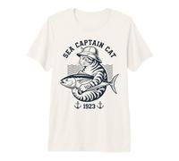 Sea Captain Fish Nautical Vintage Maritime 1923 Premium T-Shirt