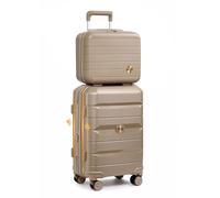 Sea choice Expandable Luggage with Wheels Luggage Set 2 Piece Elegant Suitcase Hand Luggage Travel Suitcase with TSA Lock 8 Wheels Expandable Suitcase Small