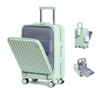 Sea choice Front Opening Luggage Suitcase Laptop Compartment PC Hard Shell Suitcase Top Opening Luggage Suitcase with USB Port Cupholder TSA Lock 4 Wheels