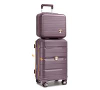Sea choice Luggage Set 2 Piece Expandable Travel Suitcase Elegant Suitcase | Lightweight, Vanity Case, PP Hard Shell, TSA Lock, 360° Silent Spinner Wheels, 3-Stage Telescopic Handle