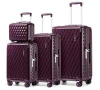 Sea choice Luggage Set 3 Piece Hard Shell 20 24 28 Inch PC+ABS Suitcases Trolley Travel Suitcase with Silent 8 Spinner Wheels TSA Lock Corner Protector