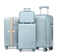 Sea choice Luggage Set 4 Piece Expandable Suitcase Set Hardshell Lightweight Polycarbonate Trolley Case 8 Spinner Wheels Suitcases 4 Piece Set with YKK Zipper TSA Approved Luggage Lock 14" 20" 24" 28"