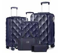 Sea choice Luggage Set 5 Piece Travel Suitcases with Ryanair Cabin Bag 40x20x25 Suitcase Sets Hard Shell with TSA Lock 8 Spinner Wheels