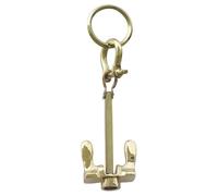 Sea-Club Anchor Key Chain Pendant Brass, multicoloured, One Size