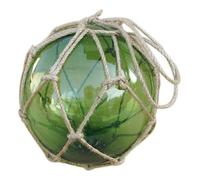 Sea-Club Fisherman's Ball Maritime Decorative Glass & Rope / Sisal Diameter 13 cm Green