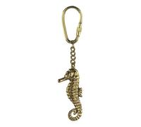Sea-Club Key Ring - Seahorse Pendant Brass 6 x 12 cm, multicoloured, One Size