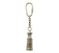 Sea-Club Lighthouse Keyring Pendant Brass Maritime Decoration, multicoloured, One Size