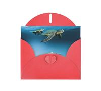 Sea Conch Shell Starfish Turtle Pearl Paper Holiday Greeting Card With Envelopes Weddings Party Birthday Invitations Wishes