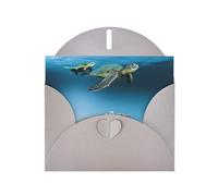 Sea Conch Shell Starfish Turtle Pearl Paper Holiday Greeting Card With Envelopes Weddings Party Birthday Invitations Wishes