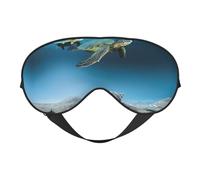 Sea Conch Shell Starfish Turtle Sleep Eye Mask Comfortable Eyes Hade for Sleeping,Light Blocking Sleep Mask with Adjustable Strap