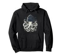 Sea Creature Octopus Diving Funny Kraken Pullover Hoodie