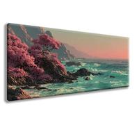 Sea Diamond Art Kits, Landscape Diamond Painting Kits for Adults Large 50 * 100cm, 5D Dimond Art Arts and Crafts for Adults DIY Rhinestones Embroidery for Beginner, Room Wall Decor, Gifts -zzg2508J7