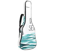 Sea Dream Voyage Guitar Gig Bag Waterproof Zipper Soft Guitar Backpack for Bass Acoustic & Classical Folk Electric Guitar Case