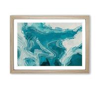 Sea Dreams in Abstract Framed Print | A2 Oak Framed Wall Art | Ready to Hang | Abstract Nautical Picture | Living Room Bedroom Lounge Office