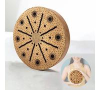 Sea Drum 7.1 inch Ethnic Percussion Instrument Ocean Drum Wave Bead Drum Music Therapy Image Sound Helps Our Body Heal and Repair for Relaxation and Meditation