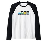 Sea Ewe Hen Tea Funny Pun Fun Retro Sarcastic Humor Raglan Baseball Tee