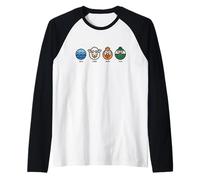 Sea Ewe Hen Tea Funny Pun Fun Retro Sarcastic Humor Raglan Baseball Tee